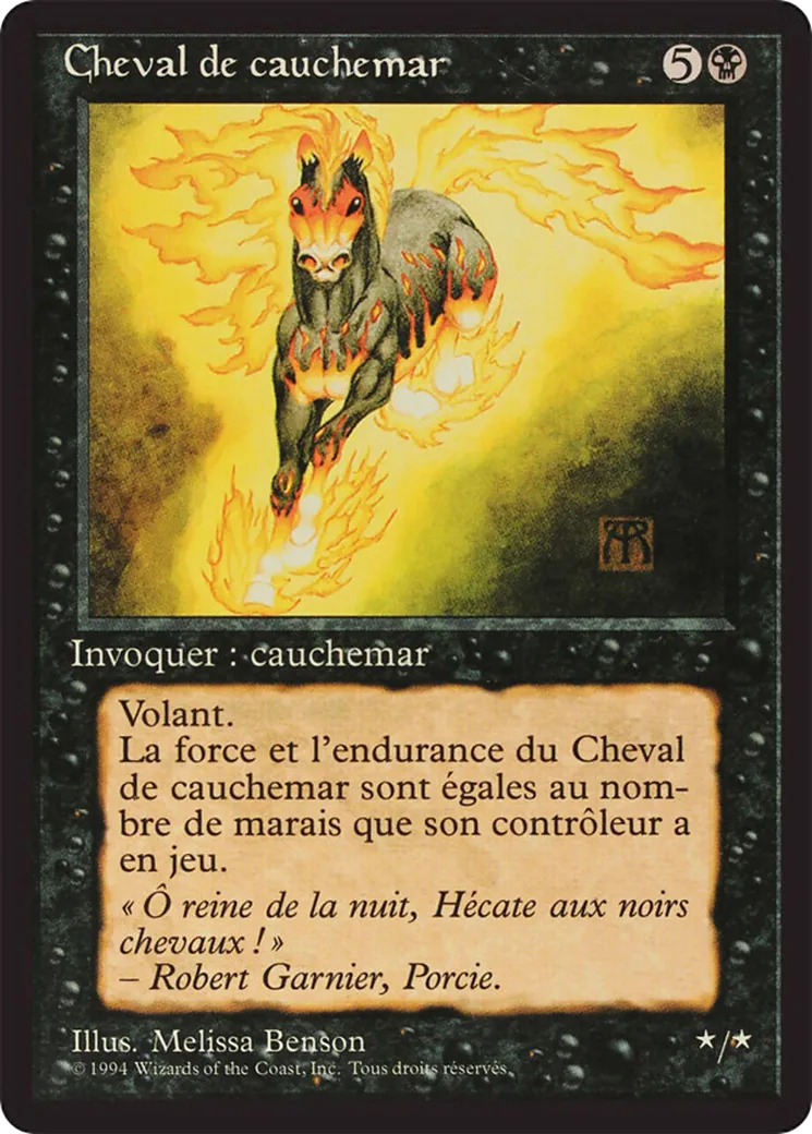 Cheval de cauchemar — Foreign Black Border — Magic: The Gathering