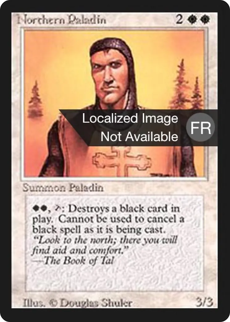 Northern Paladin — Foreign Black Border — Magic: The Gathering