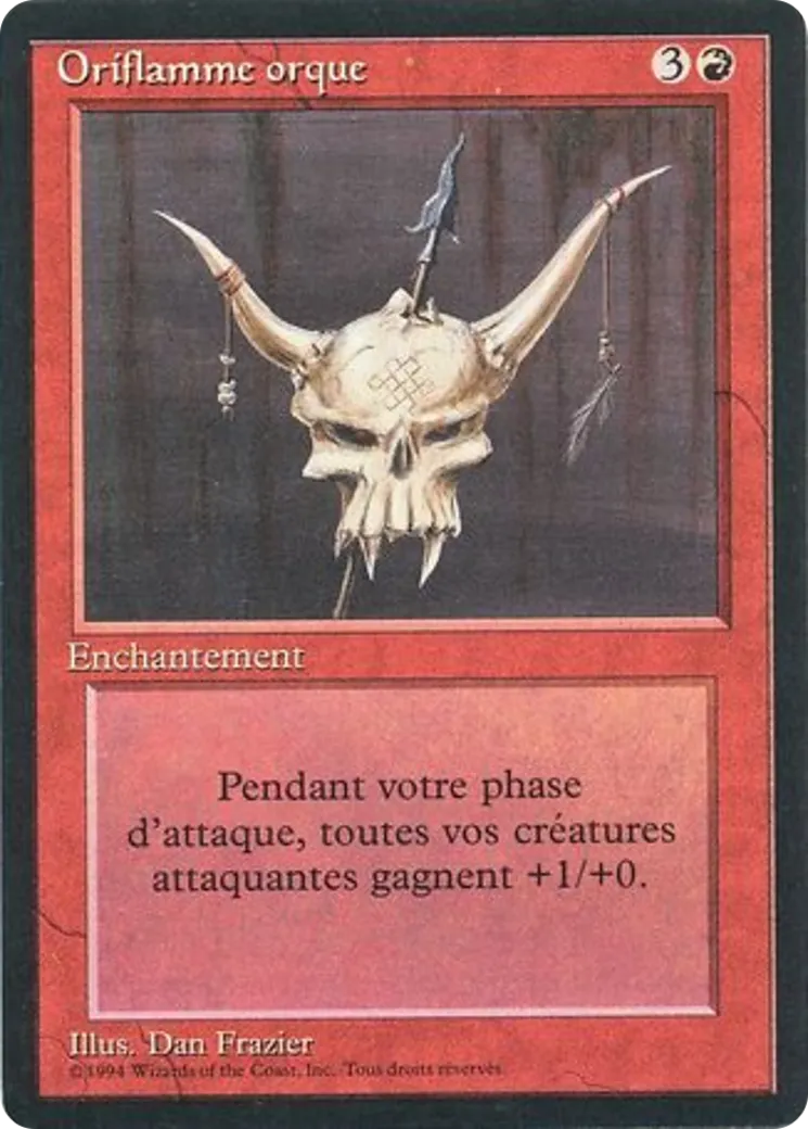 Oriflamme orque — Foreign Black Border — Magic: The Gathering