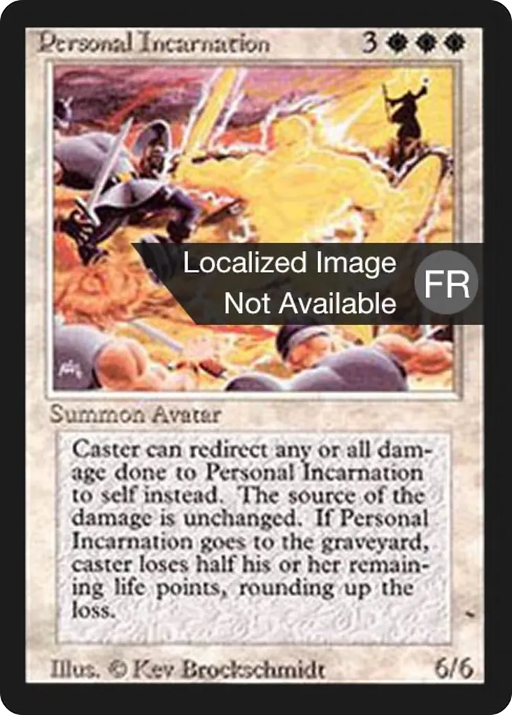 Personal Incarnation — Foreign Black Border — Magic: The Gathering