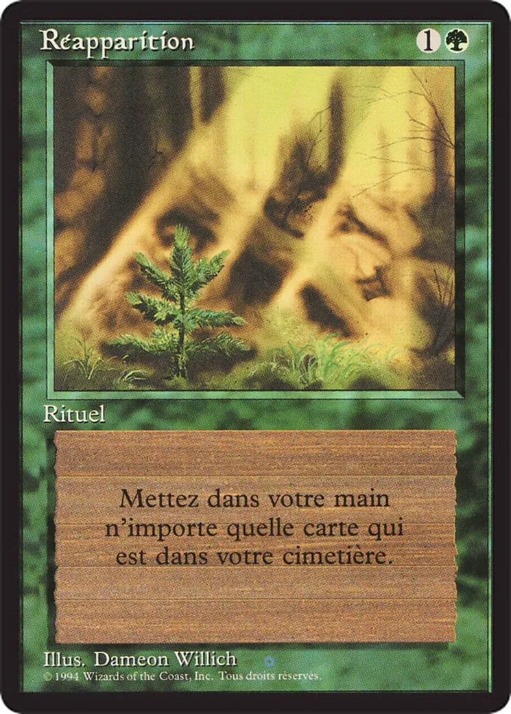 Regrowth — Foreign Black Border — Magic: The Gathering