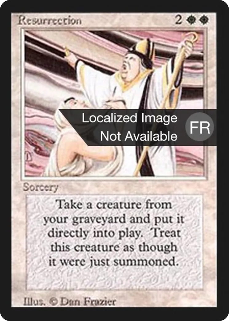 Résurrection — Foreign Black Border — Magic: The Gathering
