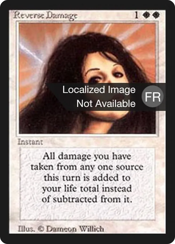 Inversion des dégâts — Foreign Black Border — Magic: The Gathering