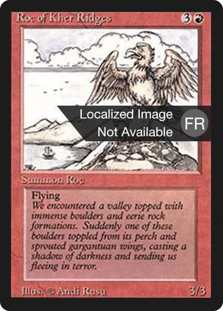 Roc of Kher Ridges — Foreign Black Border — Magic: The Gathering