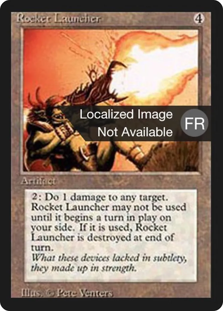 Rocket Launcher — Foreign Black Border — Magic: The Gathering