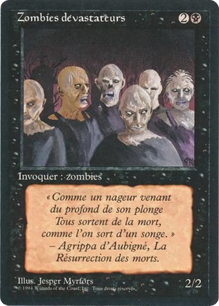 Scathe Zombies — Foreign Black Border — Magic: The Gathering