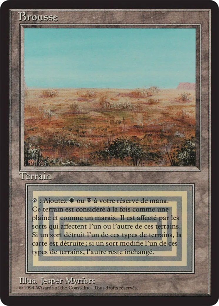Brousse — Foreign Black Border — Magic: The Gathering