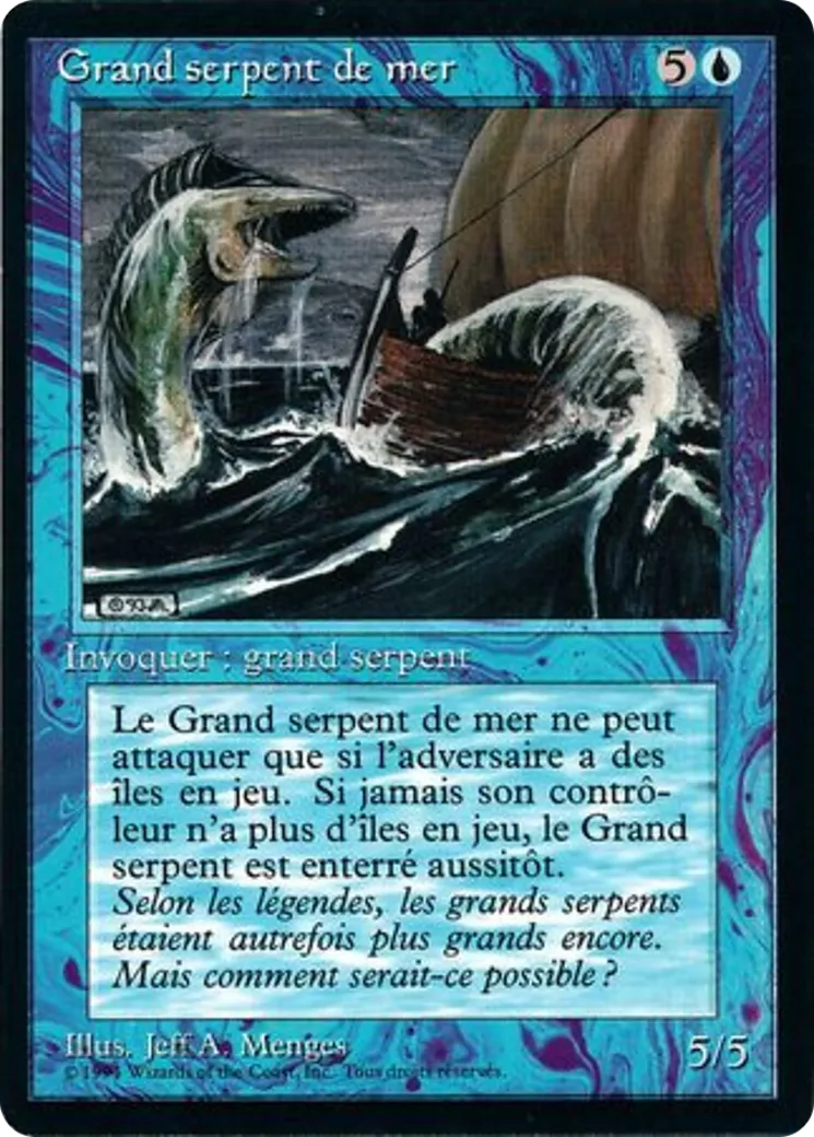 Sea Serpent — Foreign Black Border — Magic: The Gathering