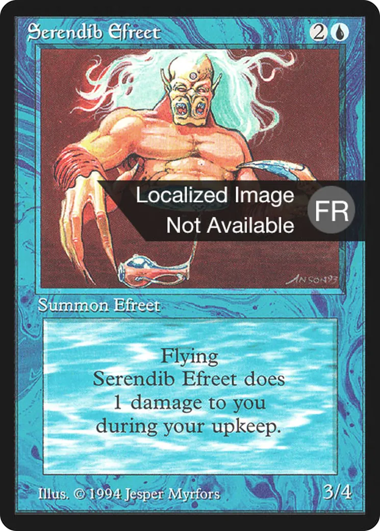 Efrit de Serendib — Foreign Black Border — Magic: The Gathering
