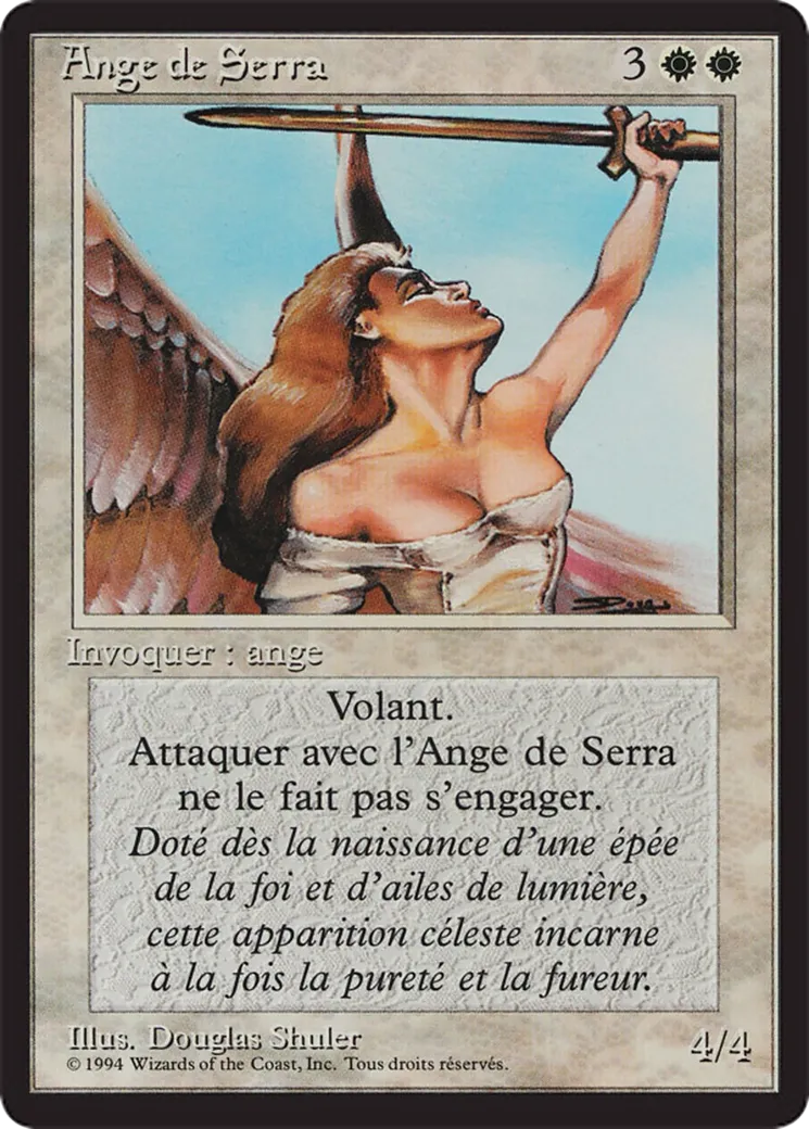Ange de Serra — Foreign Black Border — Magic: The Gathering