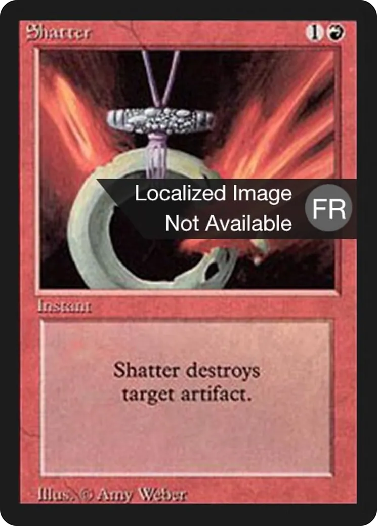 Shatter — Foreign Black Border — Magic: The Gathering