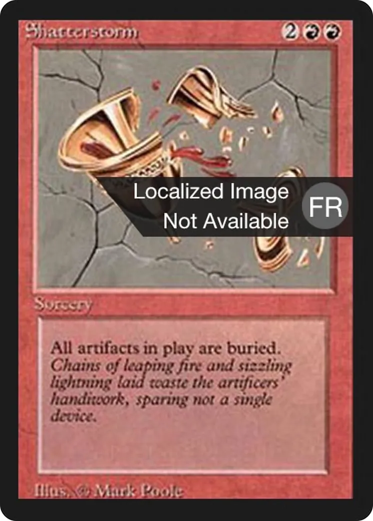 Shatterstorm — Foreign Black Border — Magic: The Gathering
