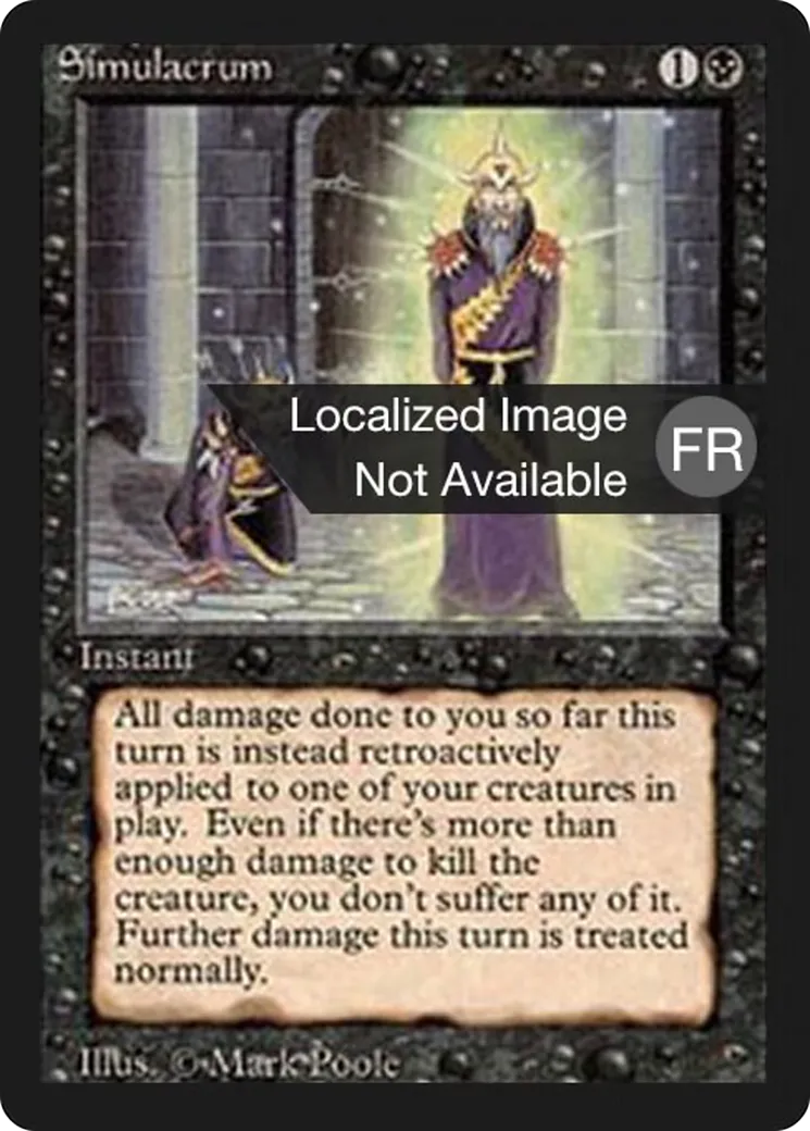Simulacrum — Foreign Black Border — Magic: The Gathering