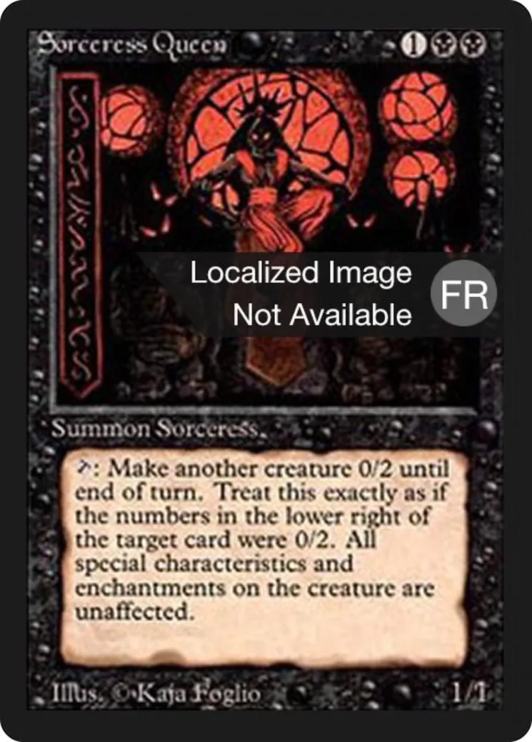 Reine sorcière — Foreign Black Border — Magic: The Gathering
