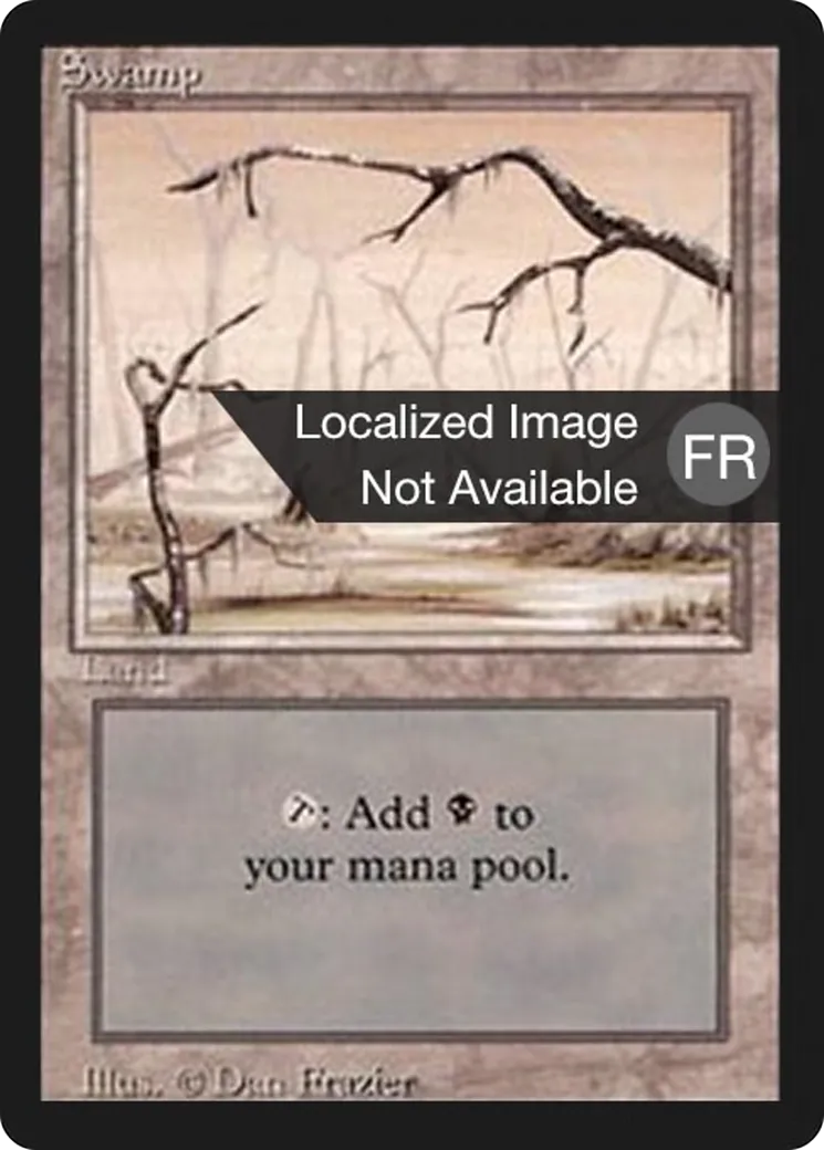 Swamp — Foreign Black Border — Magic: The Gathering