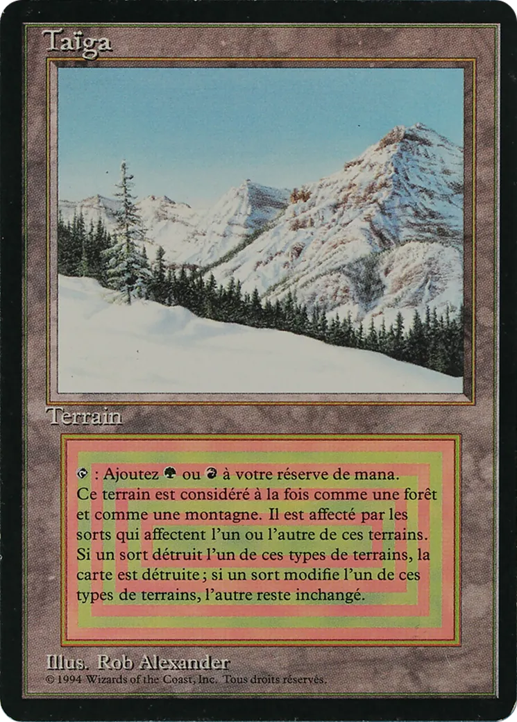 Taïga — Foreign Black Border — Magic: The Gathering