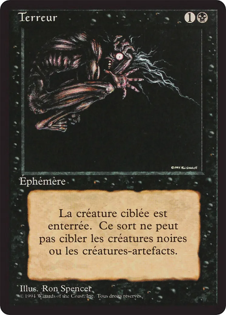 Terreur — Foreign Black Border — Magic: The Gathering