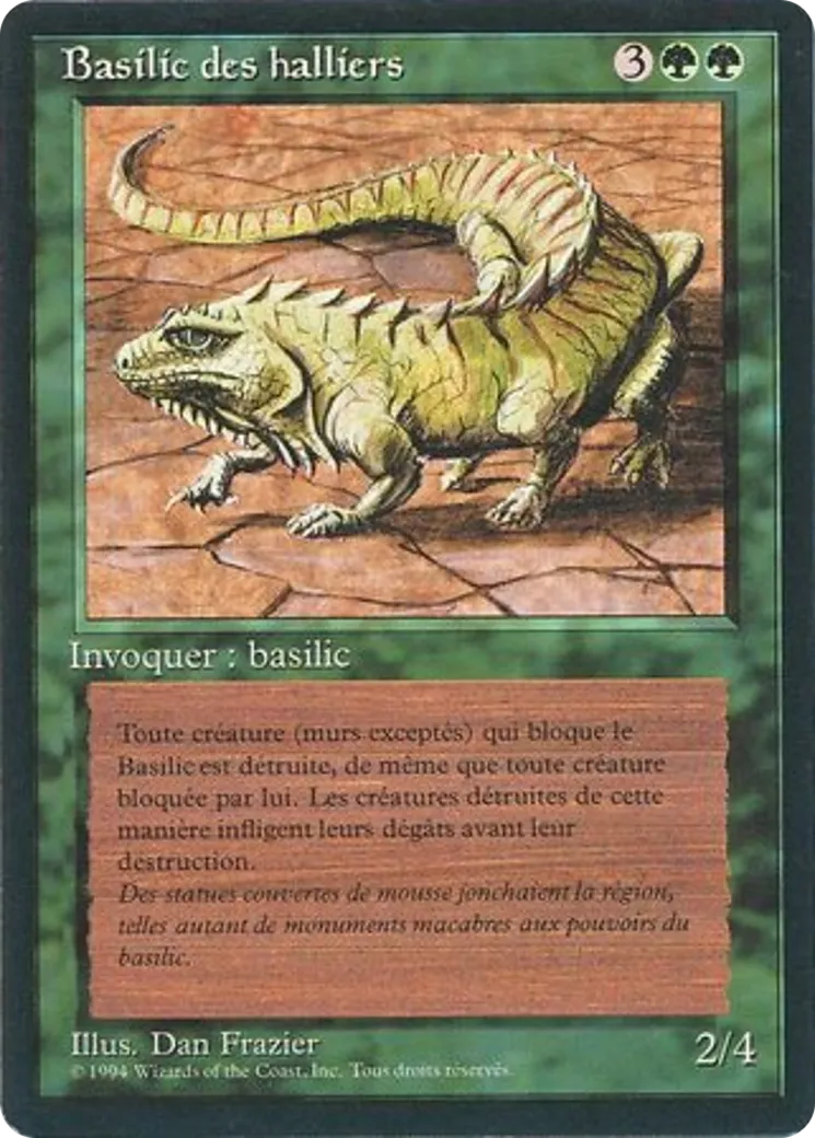 Thicket Basilisk — Foreign Black Border — Magic: The Gathering