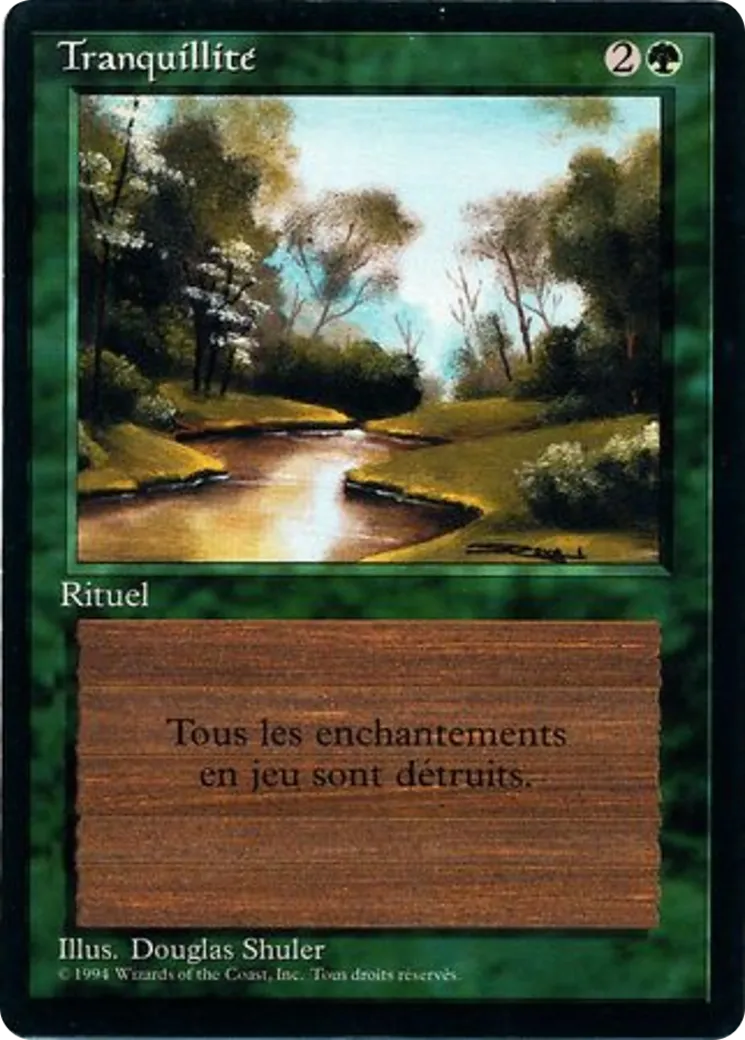 Tranquillité — Foreign Black Border — Magic: The Gathering