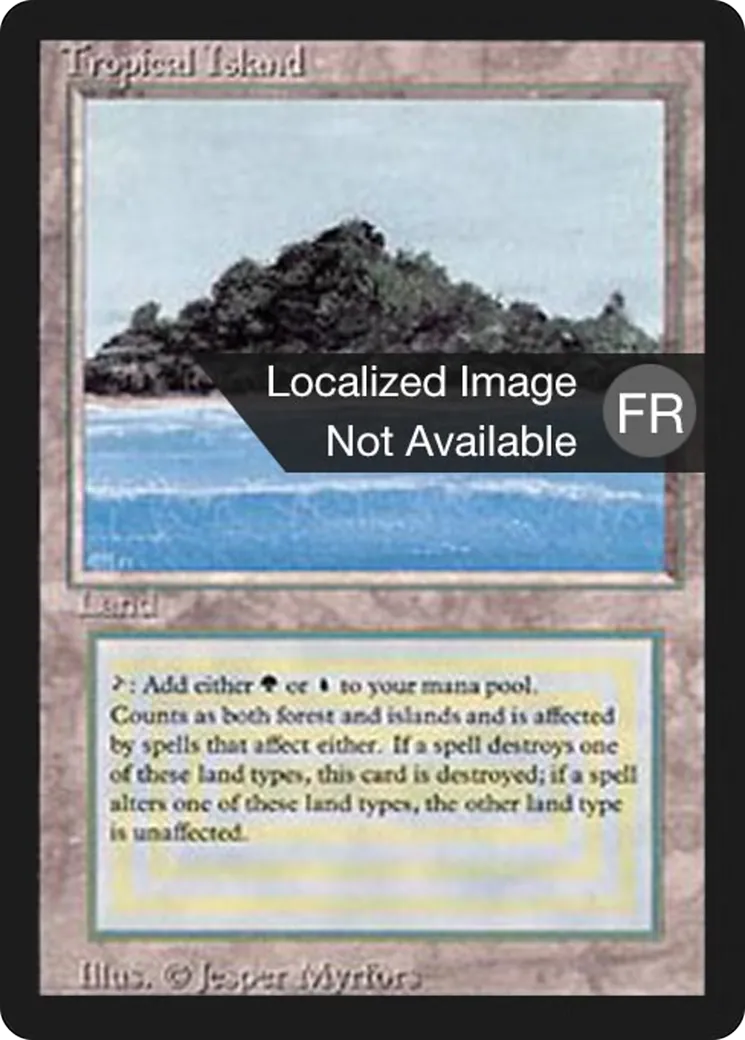 Ile tropicale — Foreign Black Border — Magic: The Gathering