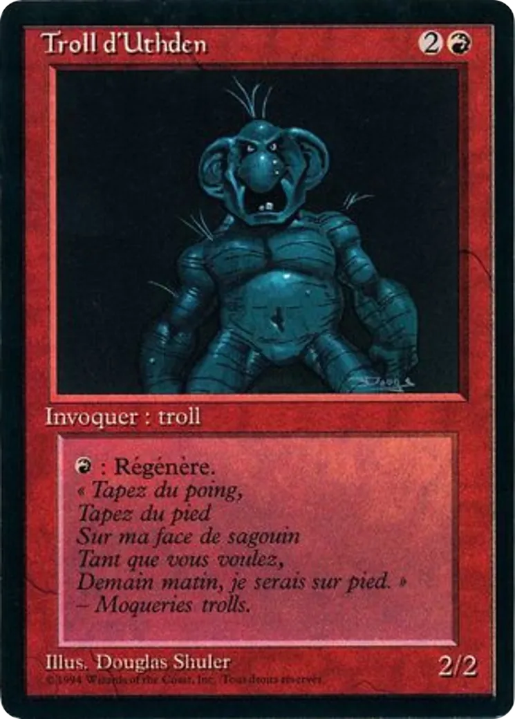 Troll d'Uthden — Foreign Black Border — Magic: The Gathering