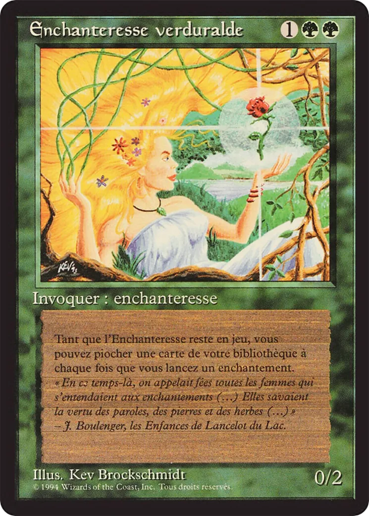Enchanteresse verduralde from Foreign Black Border - Magic: The Gathering