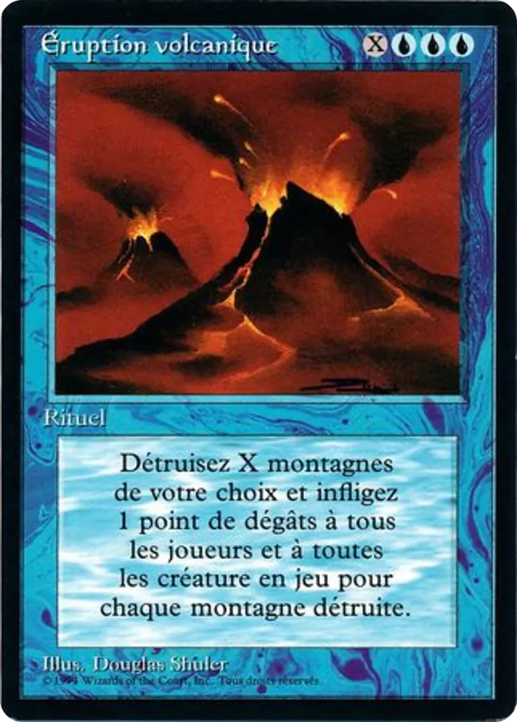 Volcanic Eruption — Foreign Black Border — Magic: The Gathering