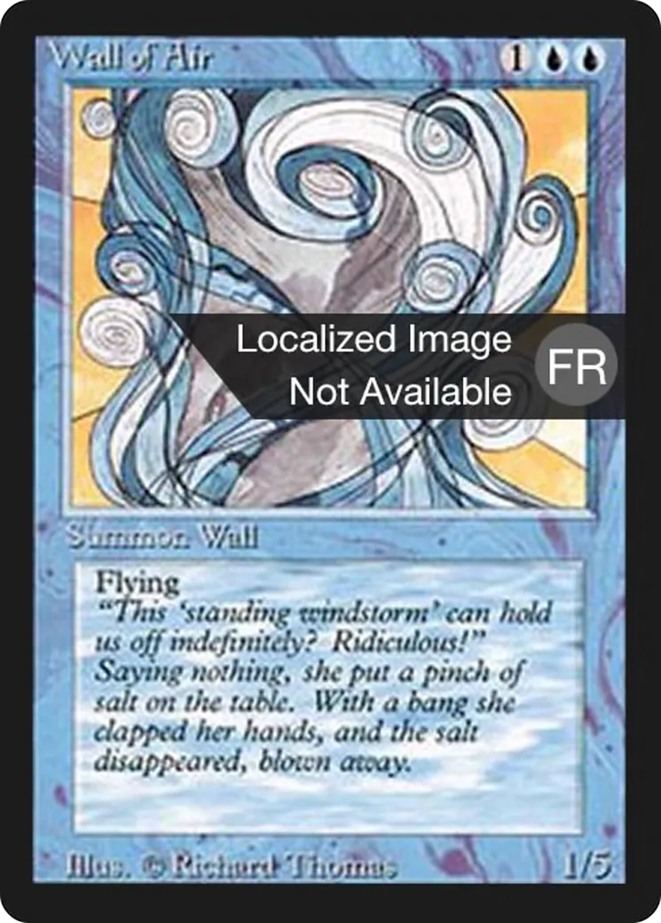 Wall of Air — Foreign Black Border — Magic: The Gathering