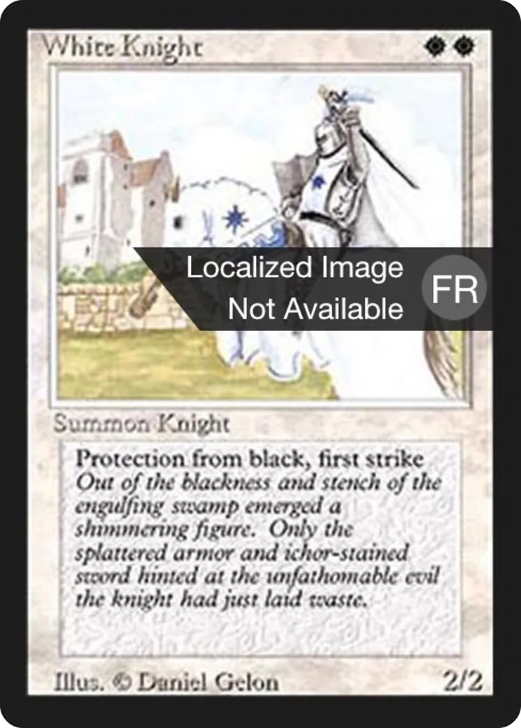 Chevalier blanc — Foreign Black Border — Magic: The Gathering