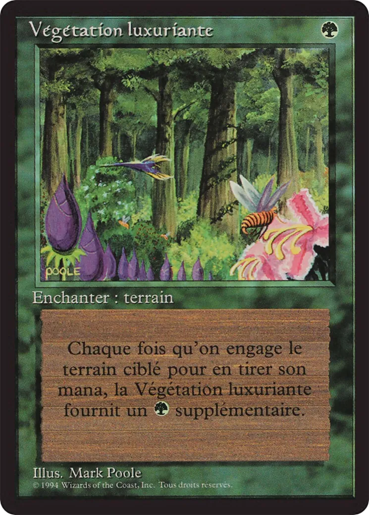 Végétation luxuriante — Foreign Black Border — Magic: The Gathering