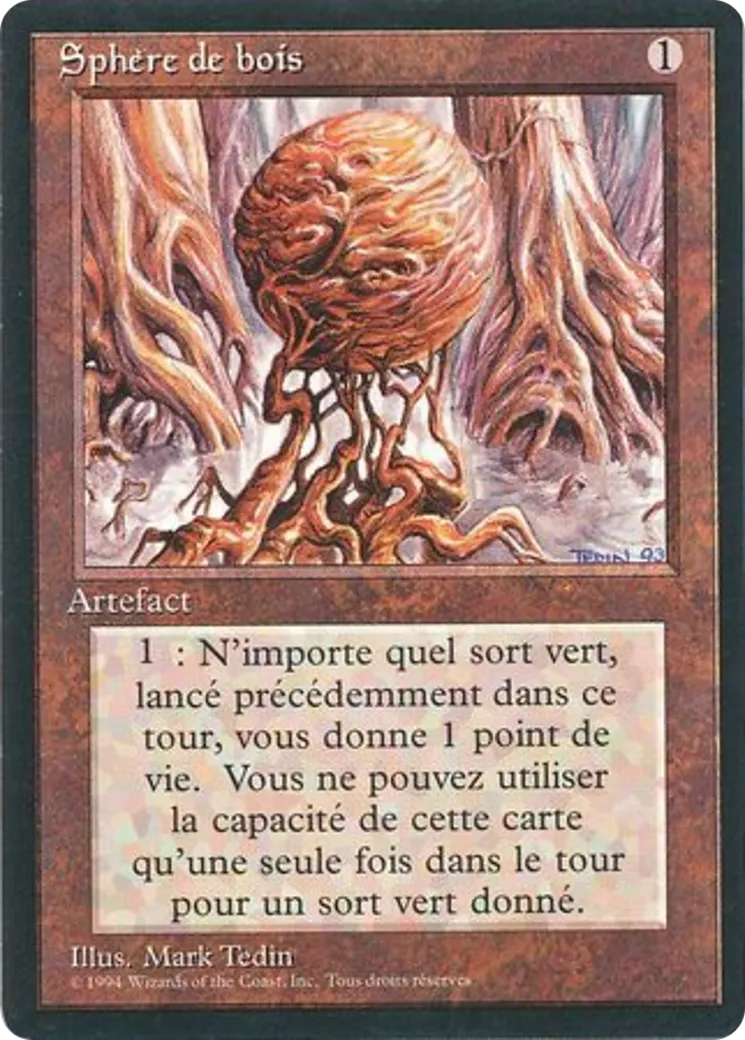 Wooden Sphere — Foreign Black Border — Magic: The Gathering
