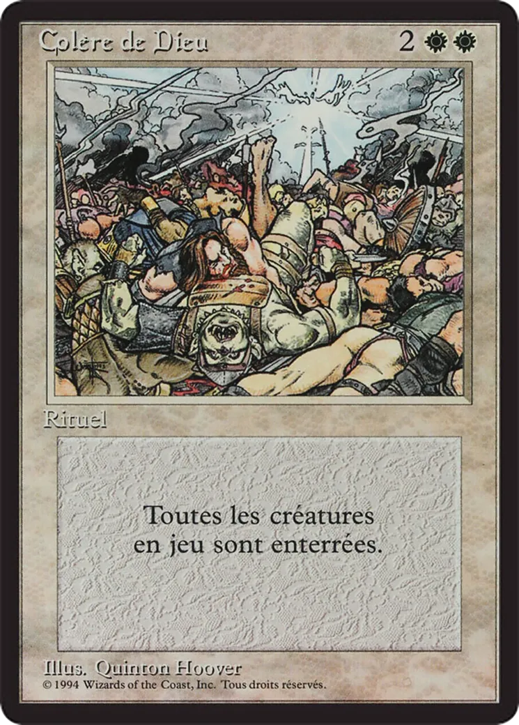 Colère de Dieu — Foreign Black Border — Magic: The Gathering