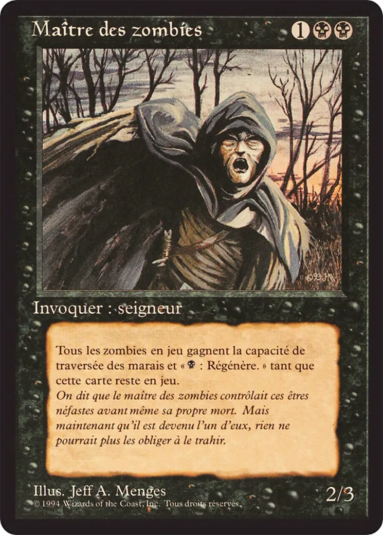Maître des zombies — Foreign Black Border — Magic: The Gathering
