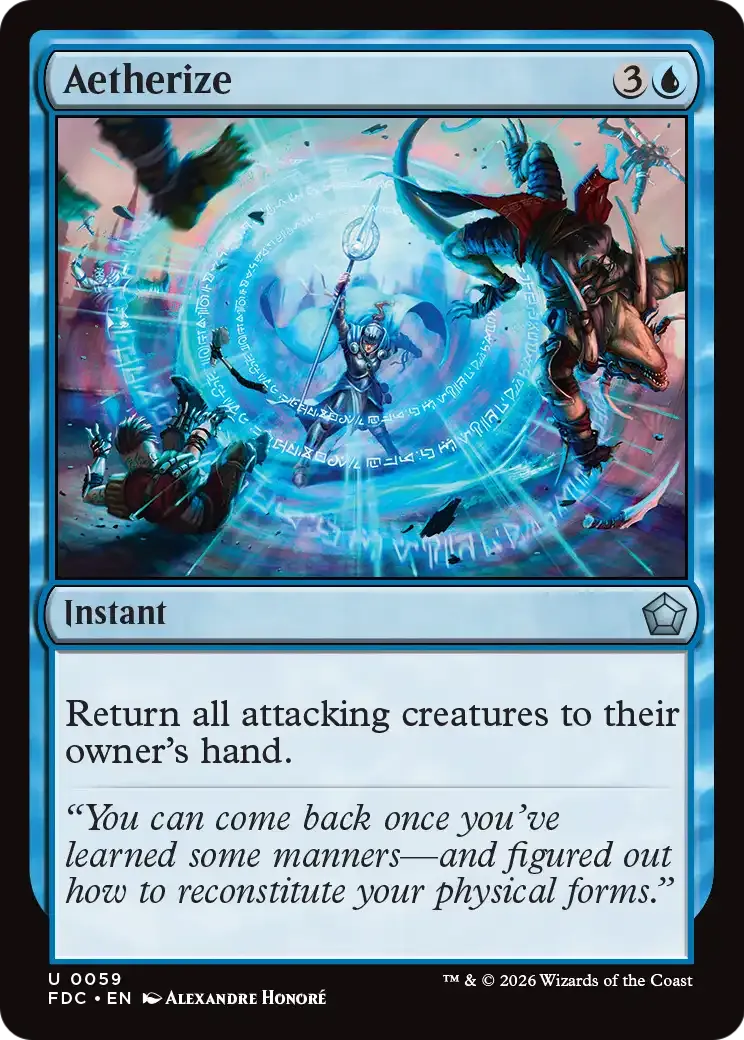 Aetherisation — Foundations Commander — Magic: The Gathering
