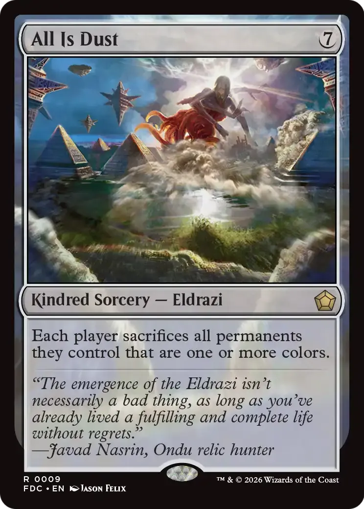 Tout n'est que poussière — Foundations Commander — Magic: The Gathering