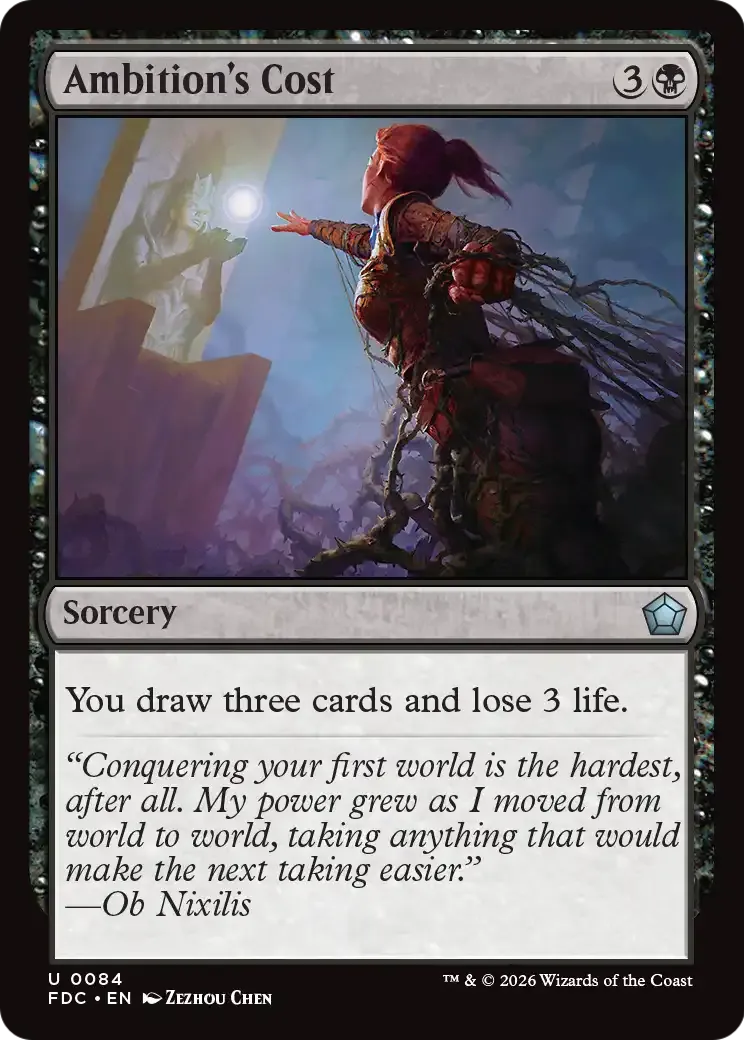 Le prix de l'ambition — Foundations Commander — Magic: The Gathering