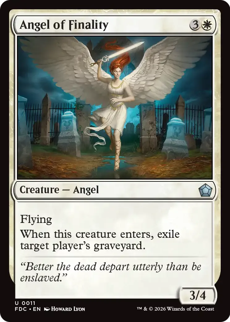 Angel of Finality — Foundations Commander — Magic: The Gathering