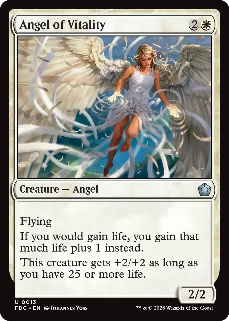 Ange de la vitalité — Foundations Commander — Magic: The Gathering