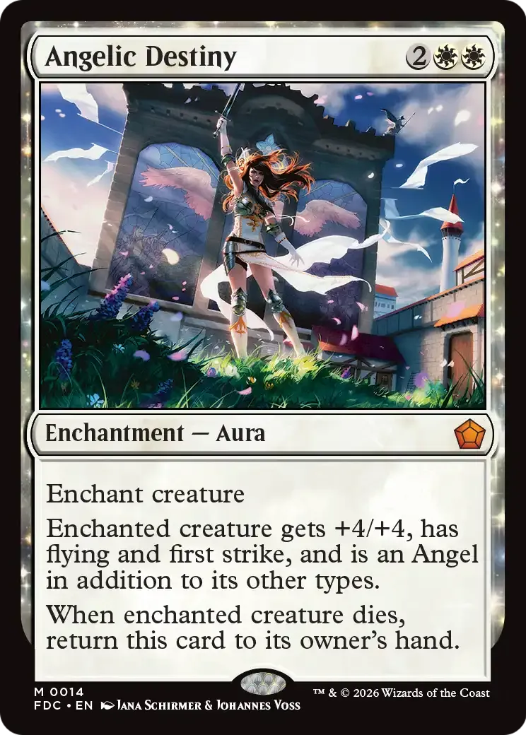 Angelic Destiny — Foundations Commander — Magic: The Gathering