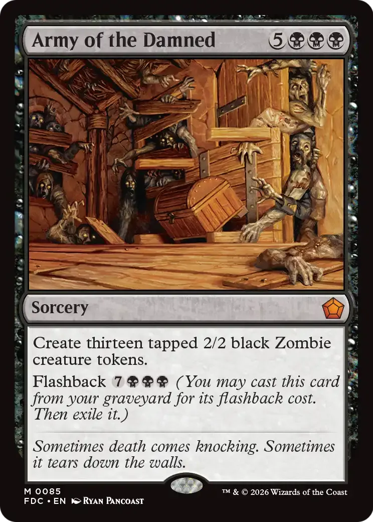 Armée des damnés — Foundations Commander — Magic: The Gathering