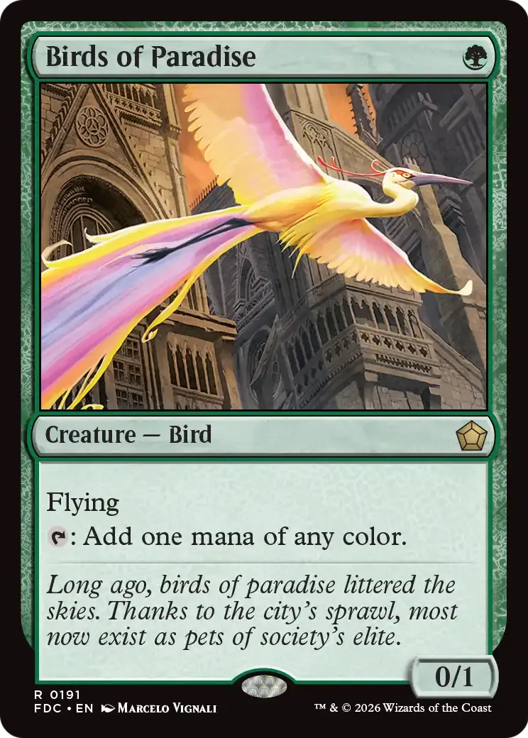 Oiseaux de paradis — Foundations Commander — Magic: The Gathering