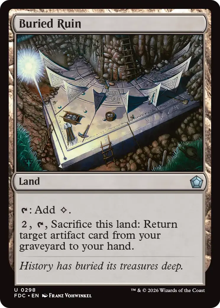 Ruine ensevelie — Foundations Commander — Magic: The Gathering