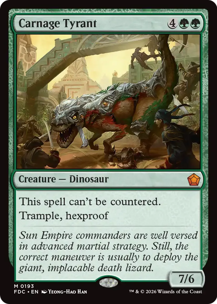 Tyran du carnage — Foundations Commander — Magic: The Gathering