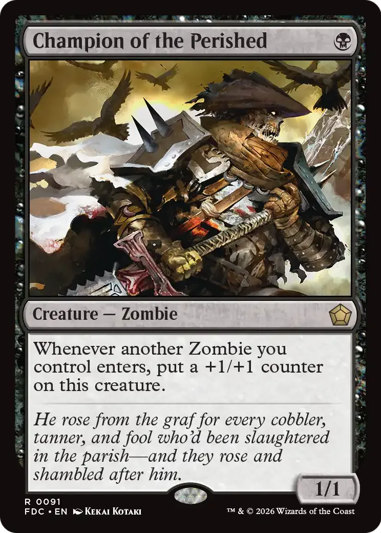 Champion des trépassés — Foundations Commander — Magic: The Gathering