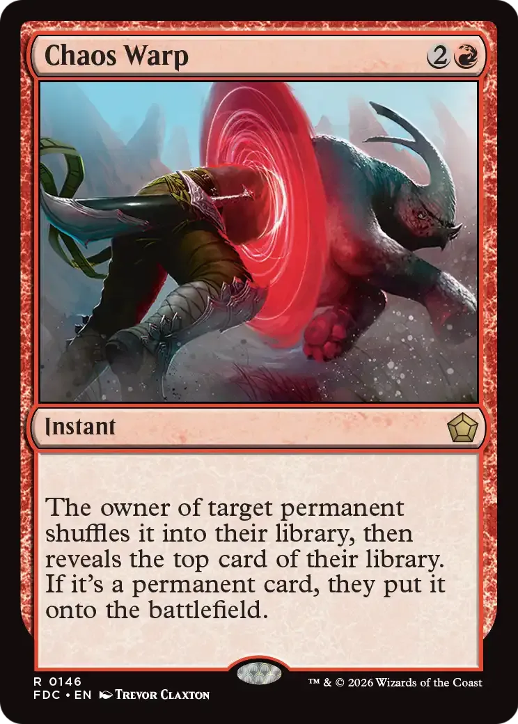 Distorsion chaotique — Foundations Commander — Magic: The Gathering