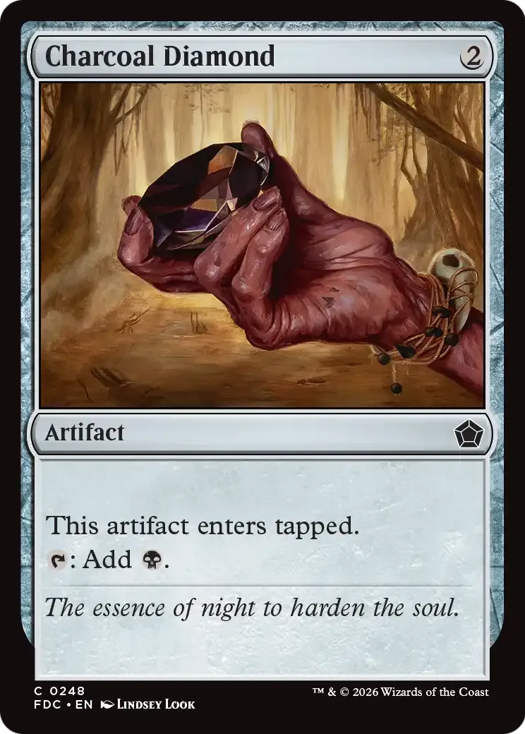 Diamant du charbon — Foundations Commander — Magic: The Gathering