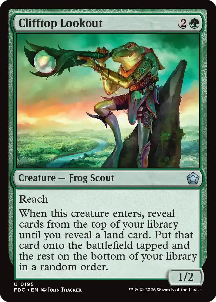Vigie du haut des falaises — Foundations Commander — Magic: The Gathering