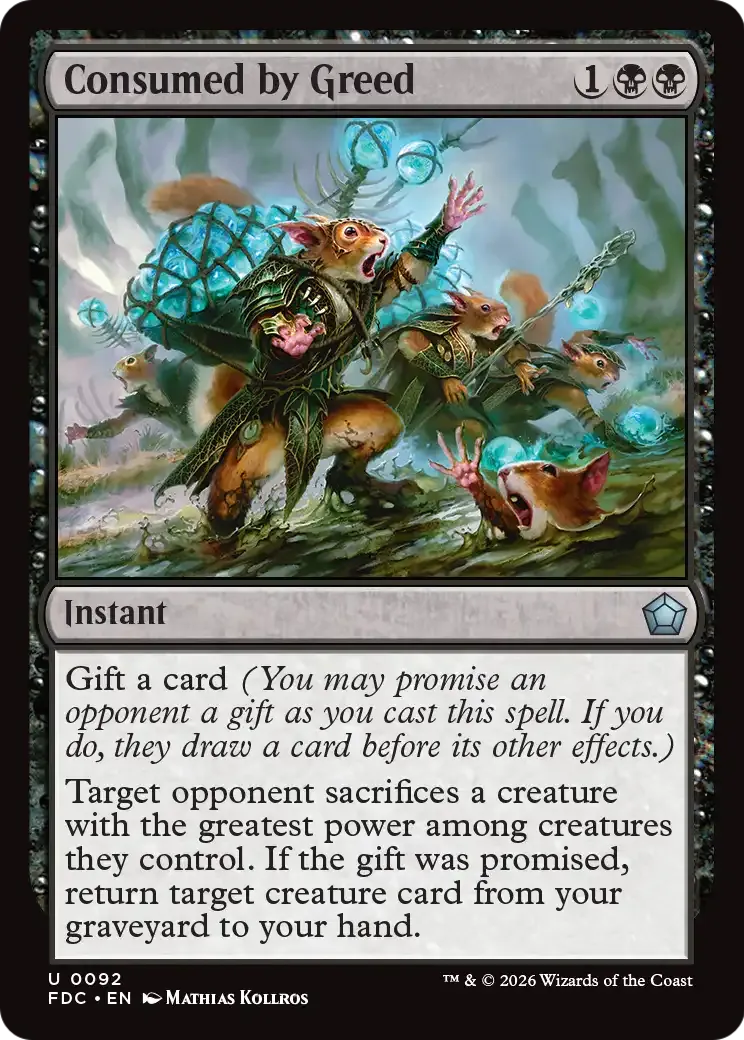 Consumed by Greed — Foundations Commander — Magic: The Gathering