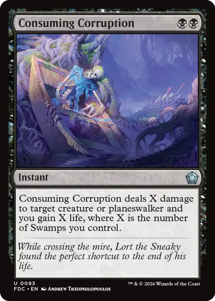 Corruption dévorante — Foundations Commander — Magic: The Gathering