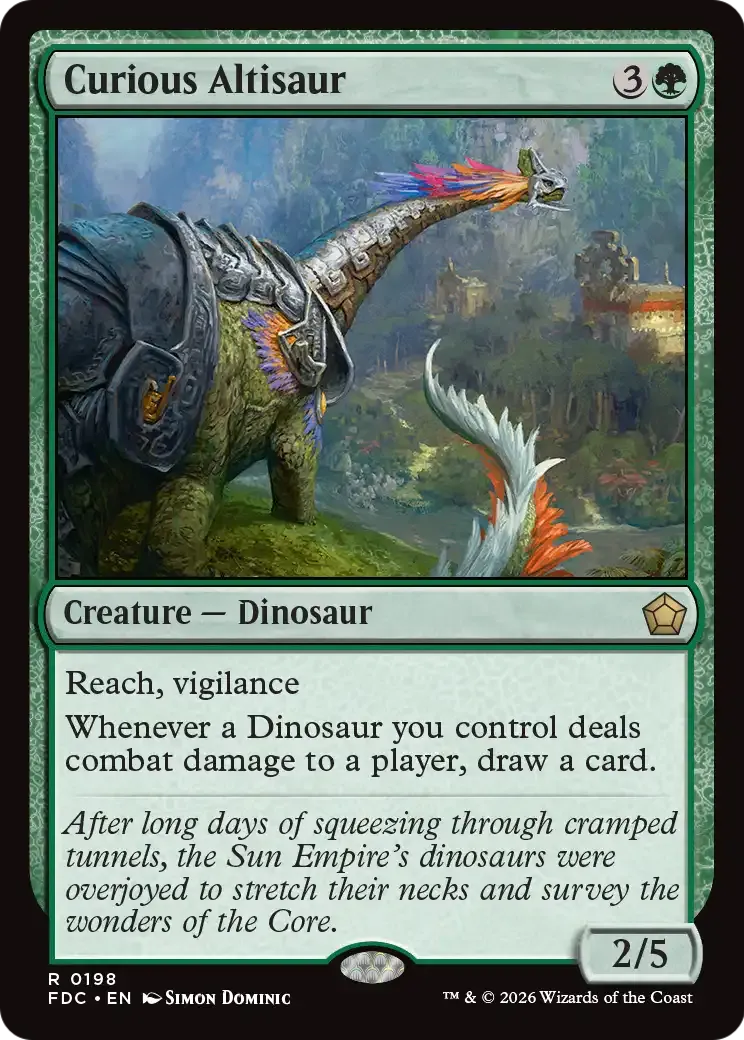 Altisaure curieux — Foundations Commander — Magic: The Gathering